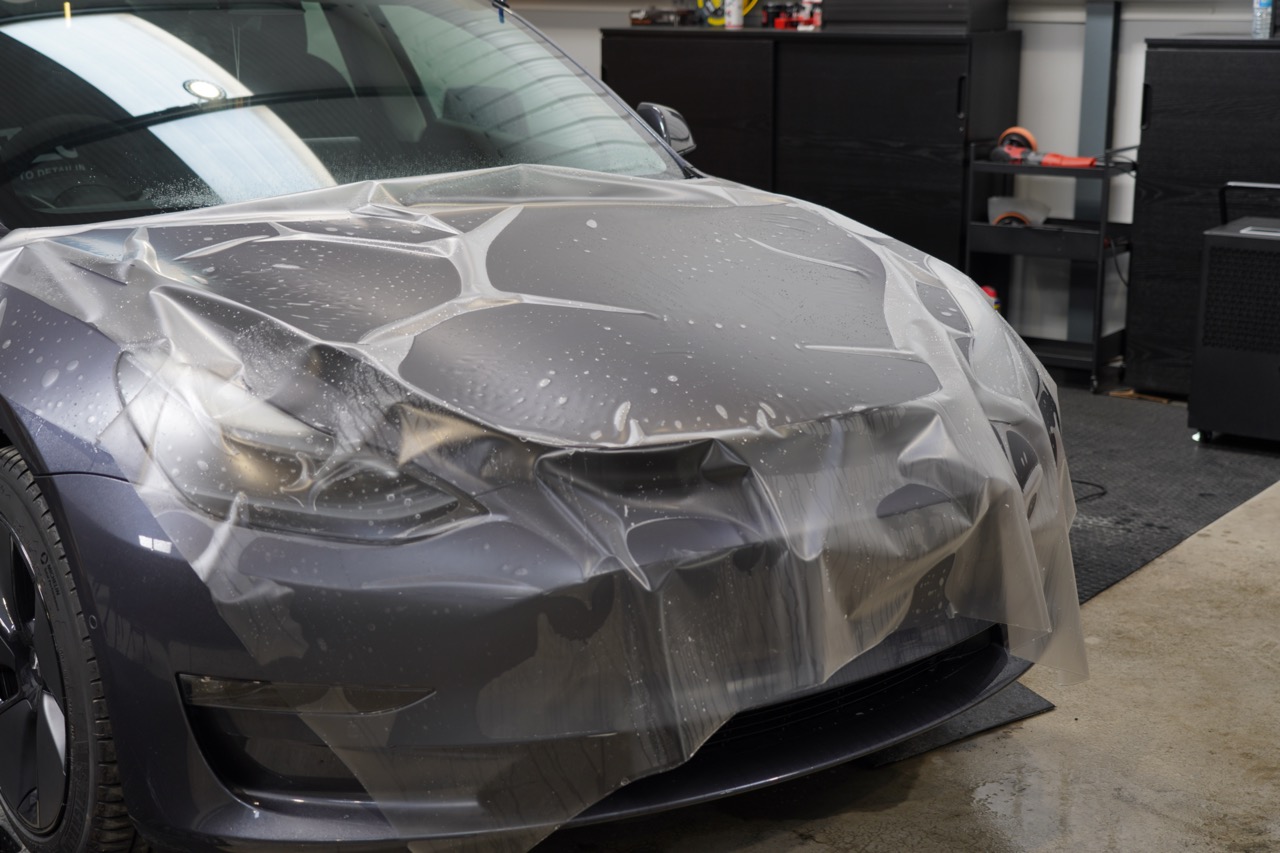 Paint Protection Film being installed by PPF Guy in Oxfordshire